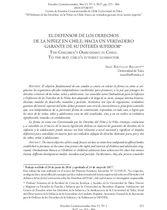 El Defensor de los Derechos de la Niñez en Chile: Hacia un verdadero garante de su interés superior