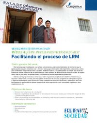 ¿Cómo movilizamos LRM? Habilidades de facilitación 